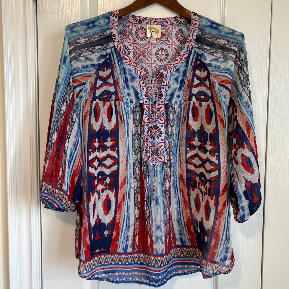 Anthropologie Multicolor Bohemian Blouse